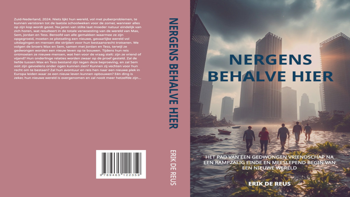 'Nergens behalve hier' is een Young Adult roman die het meeslepende en spannende avontuur beschrijft van een groep tieners die hun weg moeten vinden in een nieuwe, spannende en gevaarlijke wereld.